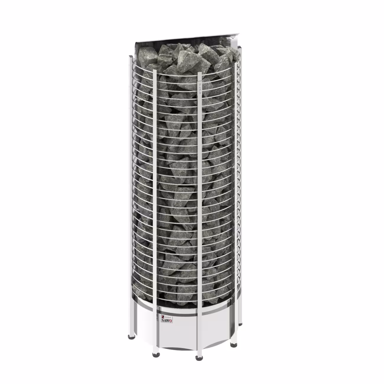 Электрическая печь Sawo Tower вертикальная, пристенная, 10,5 кВт, TH6-105NS-WL, выносной пульт (пульт и блок мощности покупается отдельно)