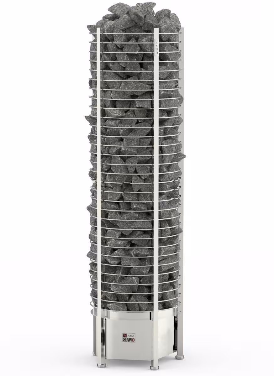 Электрическая печь Sawo Tower TH9-120NS-P (12 кВт,круглая), выносной пульт (пульт и блок мощности покупается отдельно)