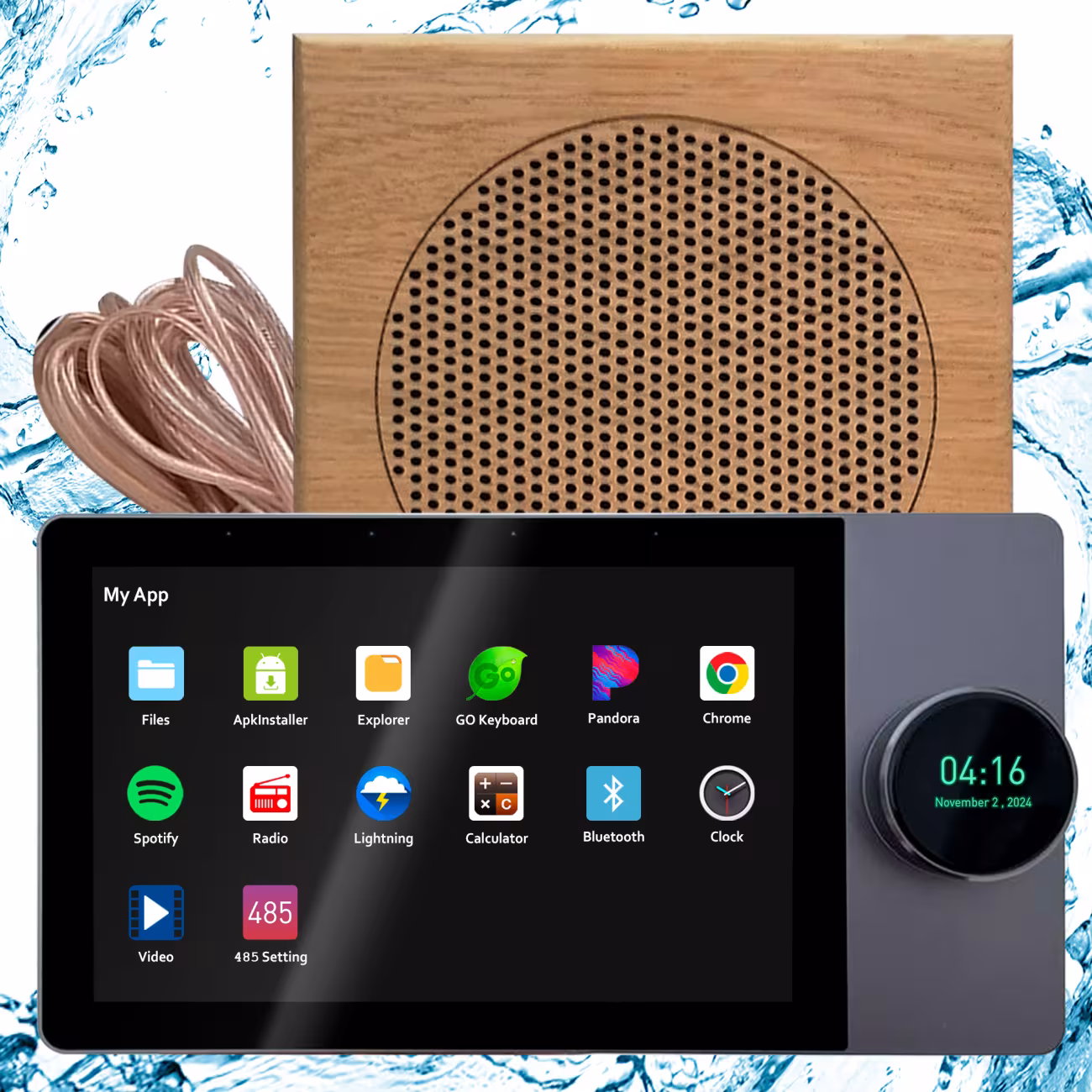 Комплект влагостойкой акустики SteamWater SMART HOME MUSIC - Sauna Square 1