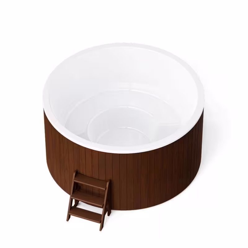 Круглая купель POLARSPA COMFORT 220 COLD термобереза темная