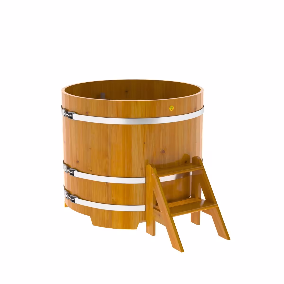 Купель круглая BentWood лиственница натуральная рустик 1170х1000 мм