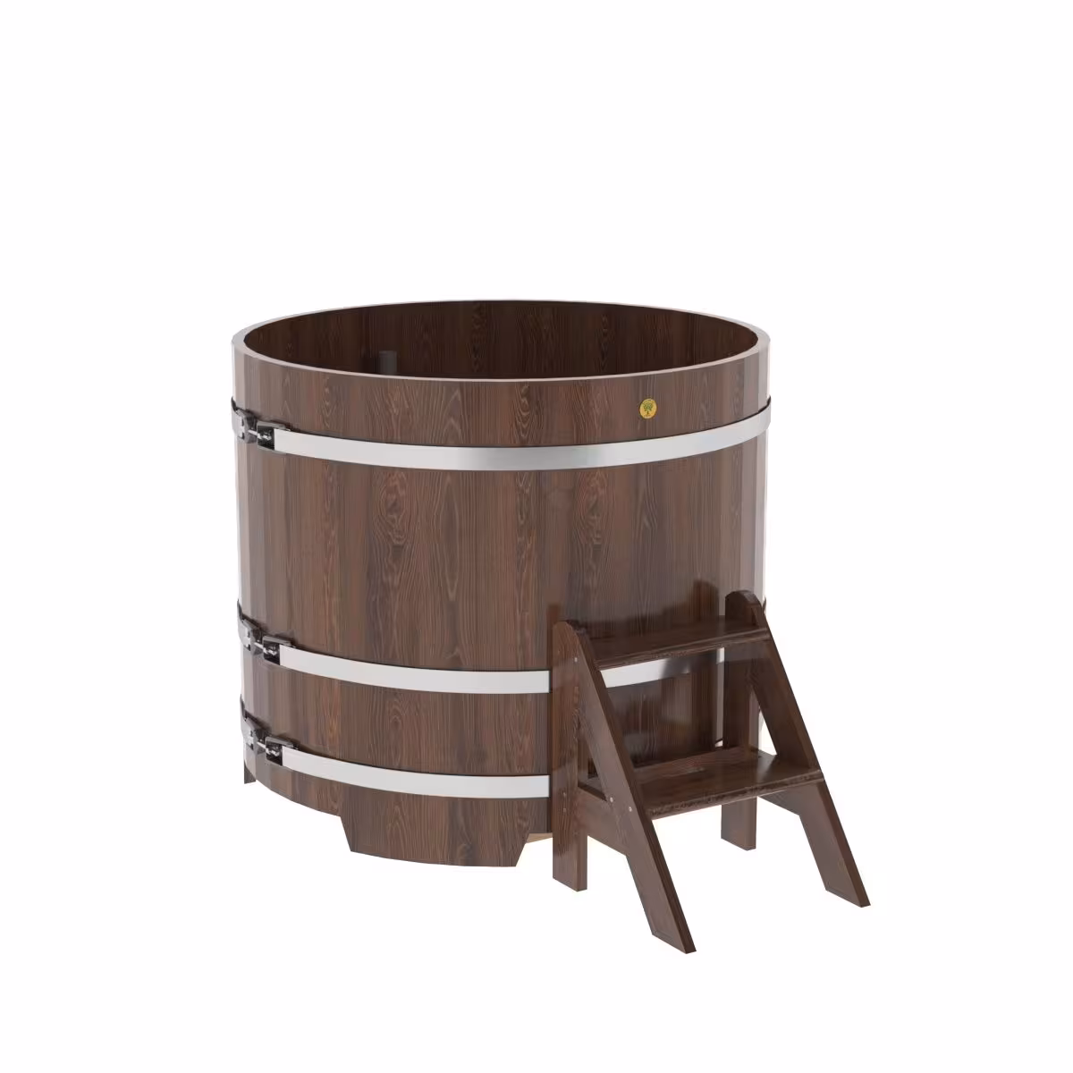 Купель круглая BentWood дуб морёный 1170х1000 мм
