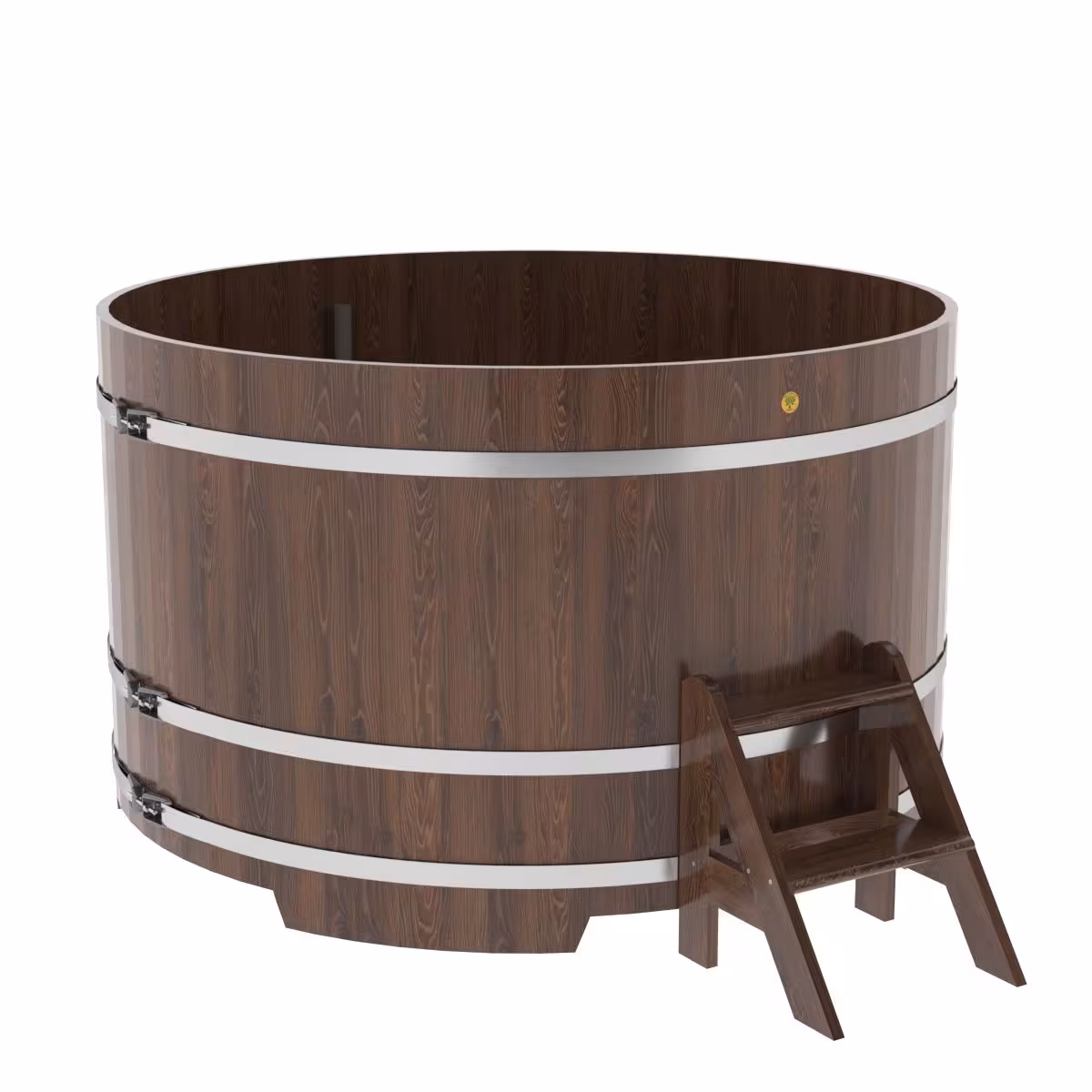 Купель круглая BentWood дуб морёный 1800х1100 мм