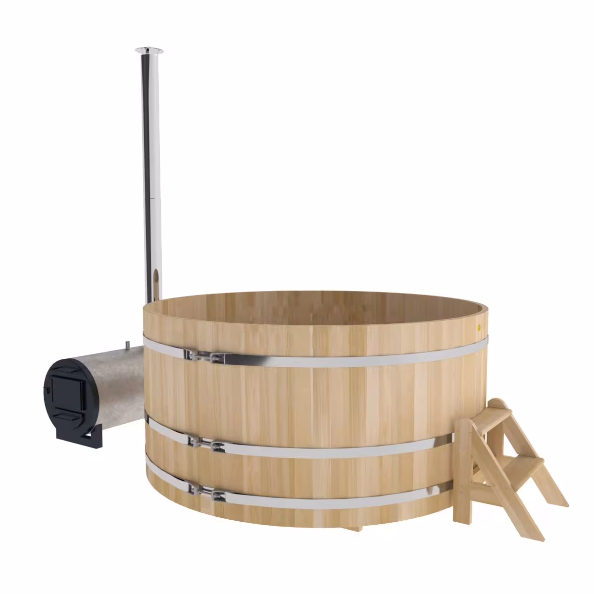 Фурако BentWood из кедра премиум с наружной печкой 2100х1000 мм