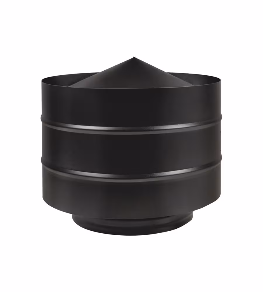 Дефлектор Black Везувий одноконтурный (сталь 0,5 мм) 150х250
