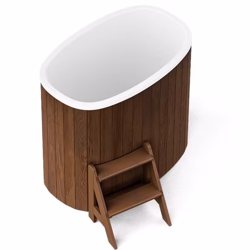 Овальная купель POLARSPA STANDART 79 термососна темная