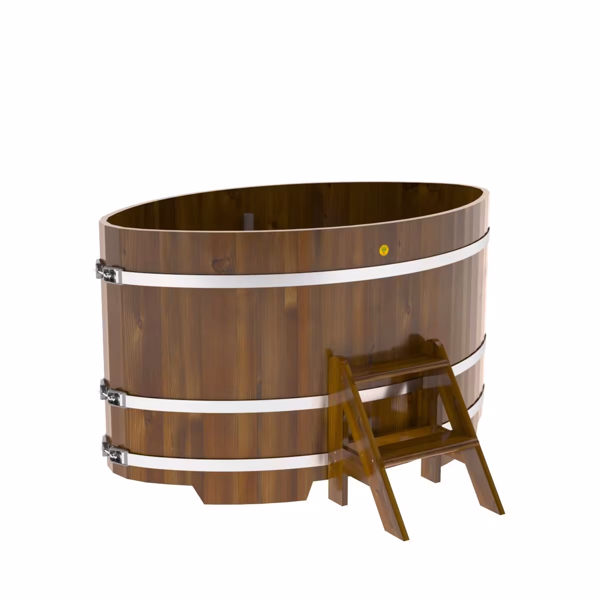 Купель овальная BentWood из лиственницы овальная, морёная рустик 1020х1680х1200 мм
