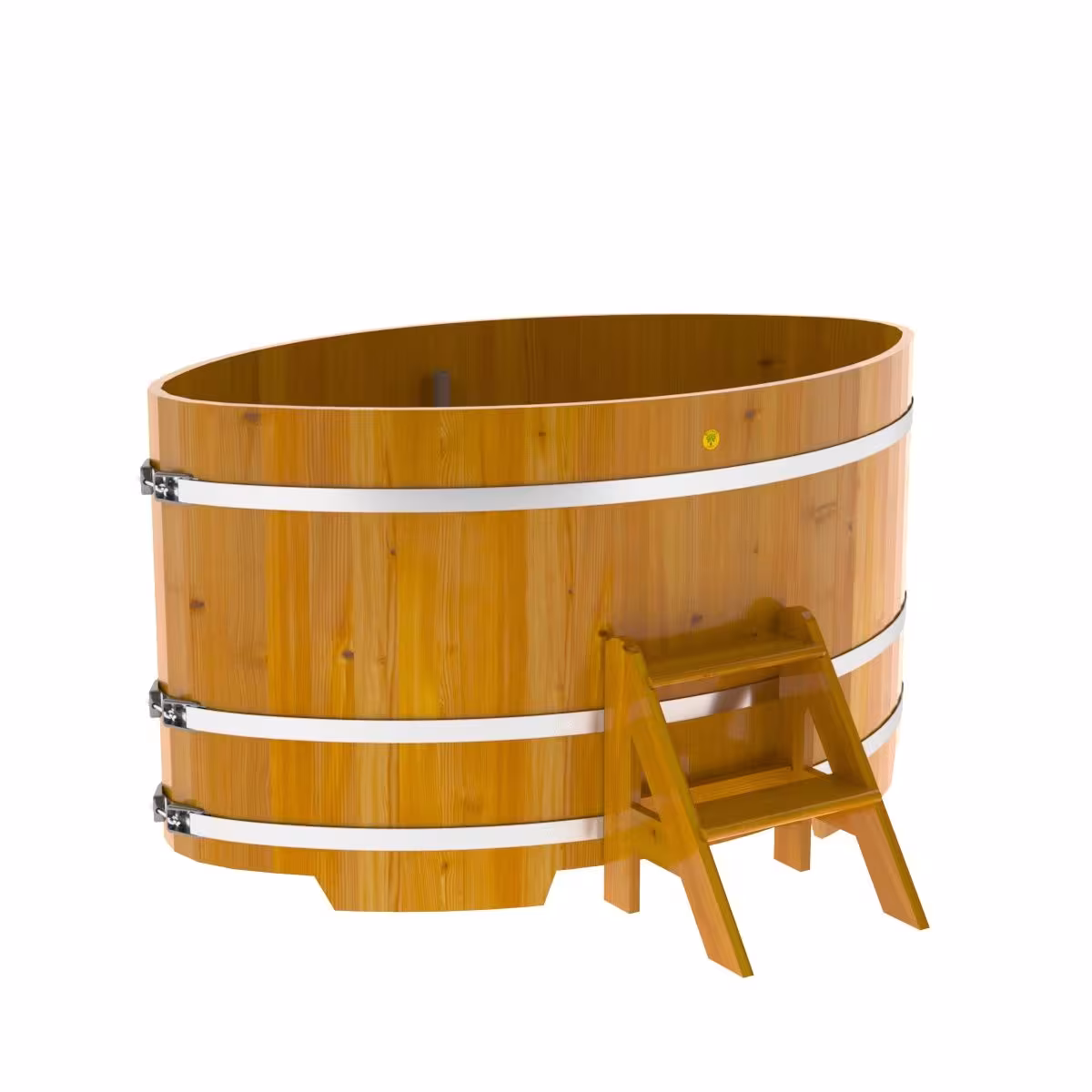 Купель овальная BentWood из лиственницы овальная, натуральная рустик 1120х1830х1100 мм