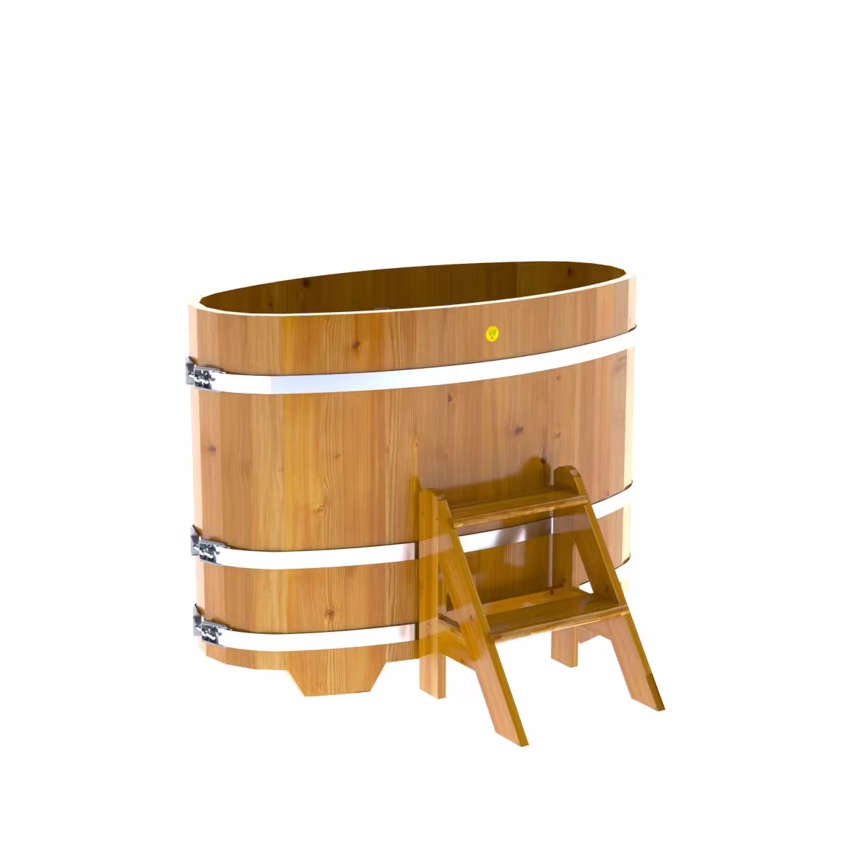 Купель овальная BentWood из лиственницы овальная, натуральная рустик 690х1310х1000 мм