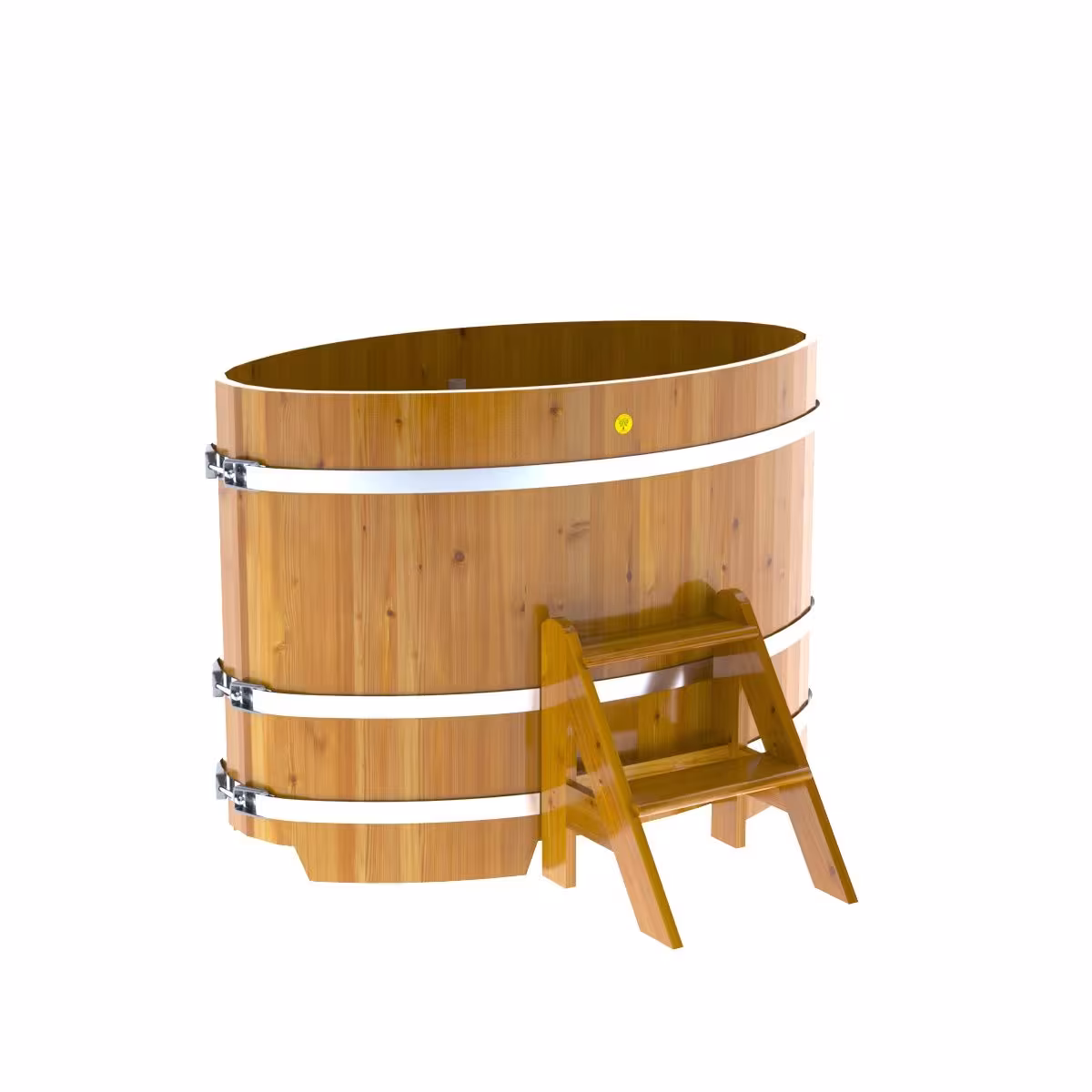 Купель овальная BentWood из лиственницы овальная, натуральная рустик 800х1420х1400 мм