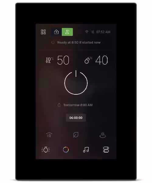 Пульт управления EOS U-Command D18 (для сухой (финской) сауны) 18 кВт 949219 черный