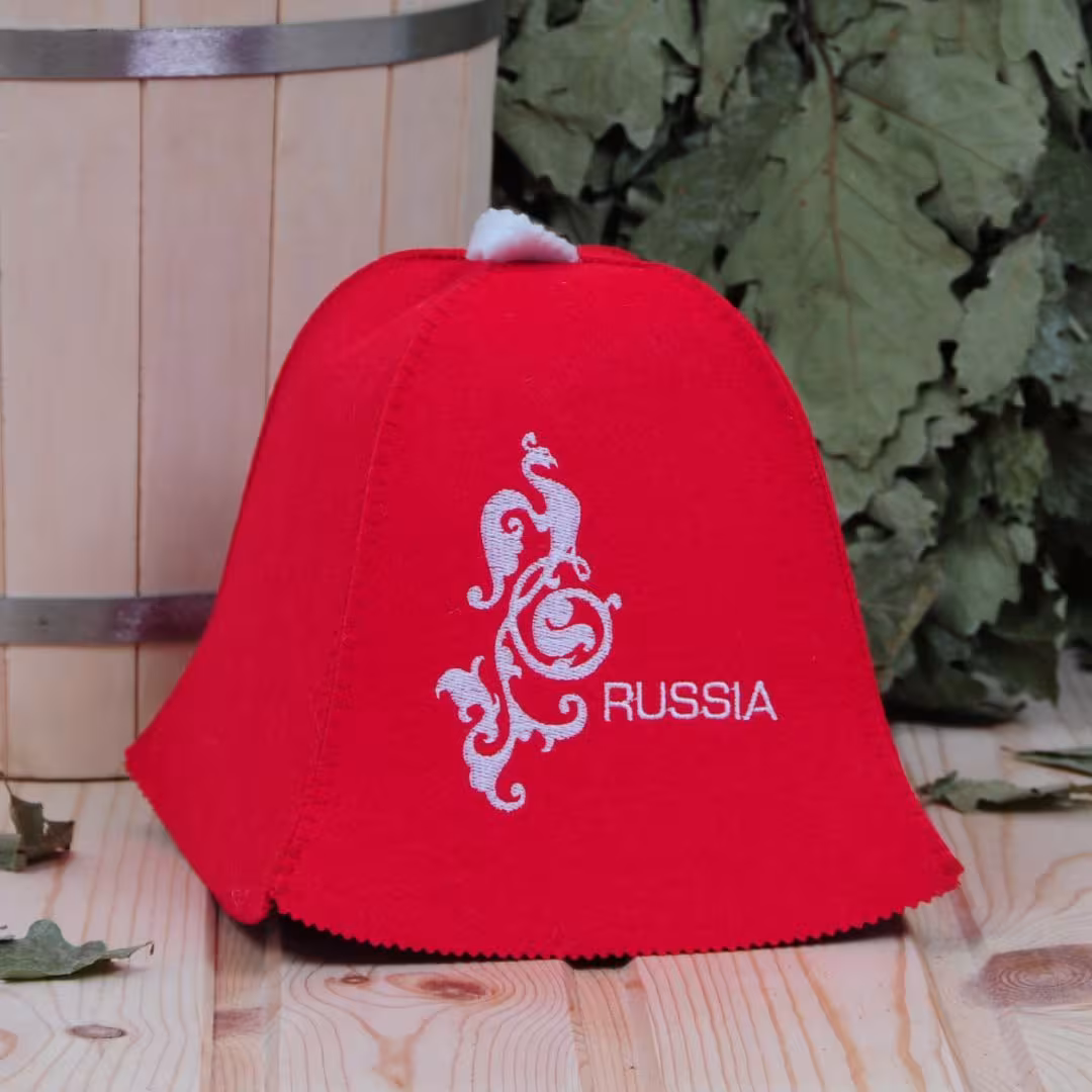 Шапка "Russia" для бани
