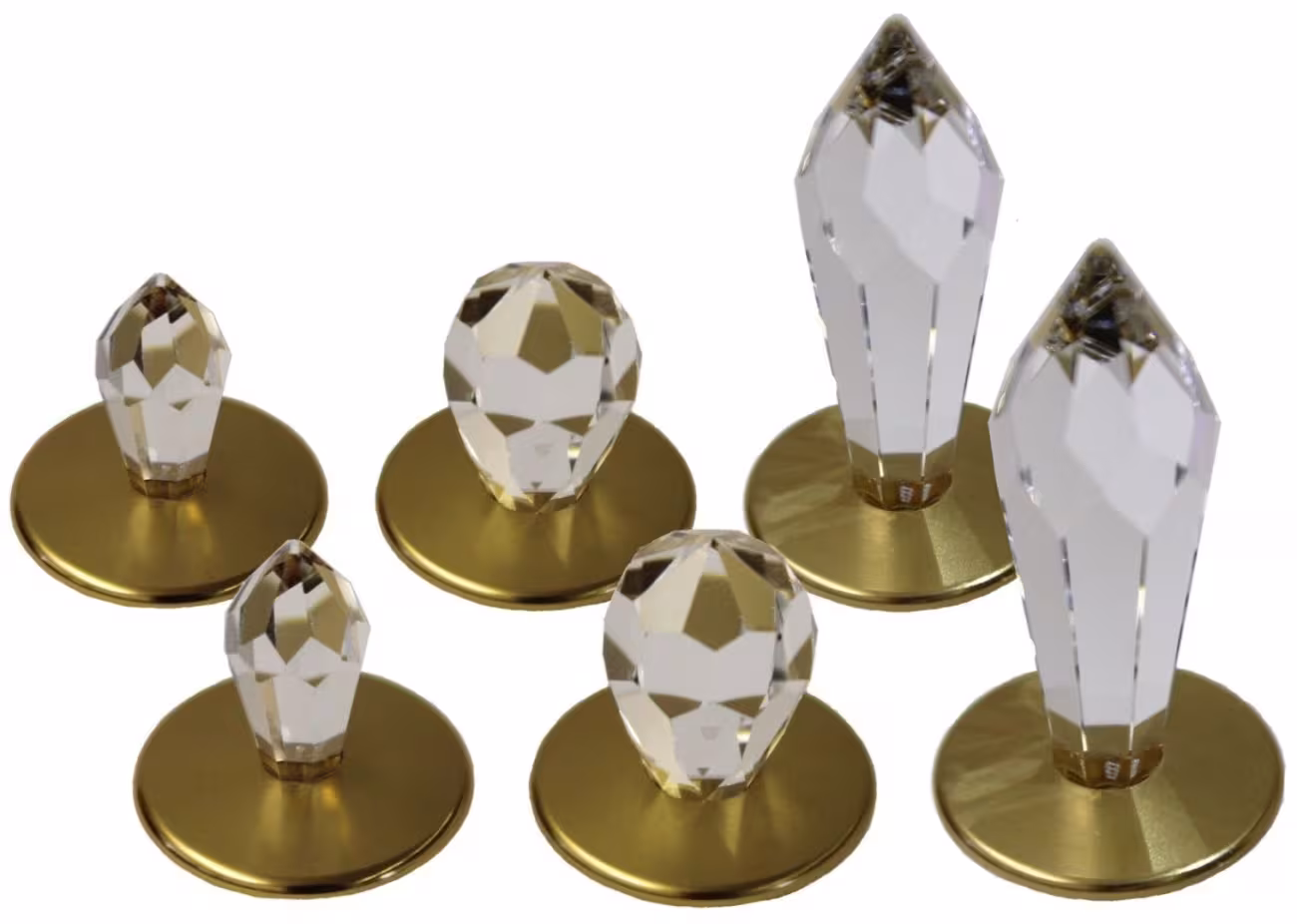 Набор хрустальных насадок Cariitti Crystal Kit 6 золото, комплект