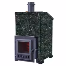 Дровяная печь Гефест GFS 3K Серпентинит 30(М) Президент 1000/40