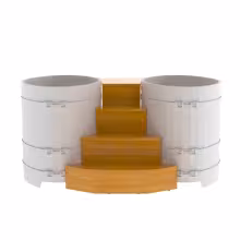 Подиум на 2 купели BENTWOOD 0,8х1,42