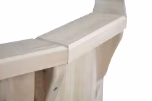 Декоративный бортик BENTWOOD из кедра. Cегмент 1/4