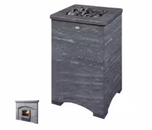 Дровяная печь 37 кВт Туликиви Nobile, 1290мм, портал Р1