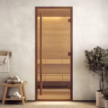 Дверь для хамам Doorwood АРТ Wood 41 Бронза 900х2000 мм