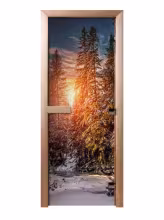 Дверь для сауны Maestro Woods Зимний закат 700х1900 левая
