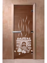 Дверь для бани и сауны Doorwood "Банька бронза"