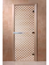 Дверь для бани и сауны Doorwood "Мираж прозрачная"