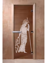 Дверь для бани и сауны Doorwood "Рим бронза" 700х1900 мм