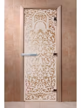 Дверь для бани и сауны Doorwood "Флоренция сатин" 600х1900 мм