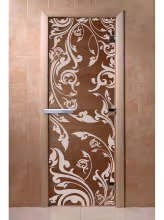 Дверь для бани и сауны Doorwood "Венеция бронза" 700х1900 мм