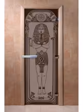 Дверь для бани и сауны Doorwood "Египет черный жемчуг матовая"