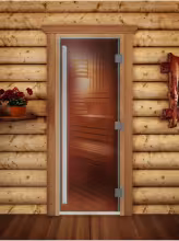 Дверь для бани и сауны Doorwood Престиж PRO (Стекло 10мм)