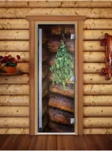 Дверь для бани и сауны Doorwood Престиж Фотопечать А007
