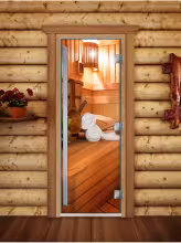 Дверь для бани и сауны Doorwood Престиж Фотопечать А032 700х1900 мм