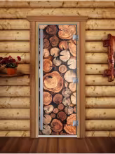 Дверь для бани и сауны Doorwood Престиж Фотопечать А044
