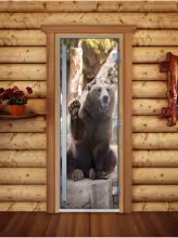 Дверь для бани и сауны Doorwood Престиж Фотопечать А061