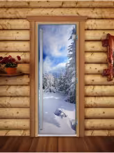 Дверь для бани и сауны Doorwood Престиж Фотопечать А081