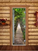 Дверь для бани и сауны Doorwood Престиж Фотопечать А083 700х1900 мм