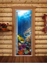 Дверь для бани и сауны Doorwood Престиж Фотопечать А085