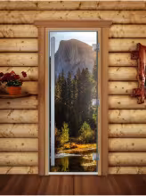 Дверь для бани и сауны Doorwood Престиж Фотопечать А090