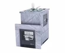 Газо-дровяная печь ИзиСтим Анапа М2 (открытый верх) сталь AISI 430 комплектация с САБК-40