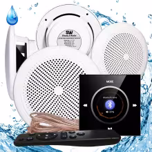 Комплект влагостойкой акустики для бани, сауны и хамама Steam&Water SW NOISE Black
