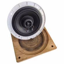 Динамик для сауны квадратный Steam&Water SW 525 white (Врезной белый, 8 ohm, 45w, диаметр 165мм) AMG