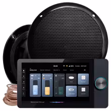 Комплект влагостойкой акустики Steam&Water SMART HOME MUSIC 2.0 - VISATON Black 2 динамика