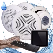 Комплект влагостойкой акустики Steam&Water 4-Black Standart Sensor
