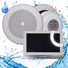 Комплект влагостойкой акустики с караоке-усилителем Steam&Water SOUND Standart
