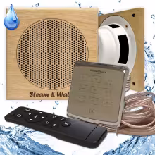 Комплект влагостойкой акустики для бани и сауны - Steam&Water2 Gold ECO SAUNA (квадратная решетка)