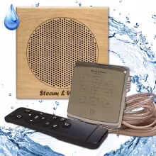Комплект влагостойкой акустики для бани и сауны - Steam&Water1 Gold ECO SAUNA (квадратная решетка)