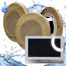 Комплект домашней акустической системы с караоке-усилителем Steam&Water SOUND SAUNA R3