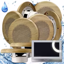 Комплект домашней акустической системы с караоке-усилителем Steam&Water SOUND SAUNA R8