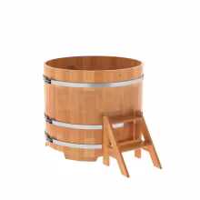 Купель круглая BentWood из сращенных ламелей лиственницы