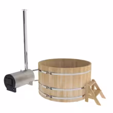 Фурако BentWood из кедра премиум с наружной печкой 1800х1000 мм